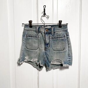 Mudd-high rise jean shorts size 0